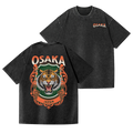 Osaka Tiger Vintage Wash Japanese Design Back Art T-Shirt