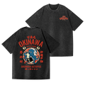 Okinawa Drunken Octopus Vintage Wash Japanese Design Back Art T-Shirt
