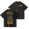 Yayoi Kusama Cat Vintage Wash Japanese Design Back Art T-Shirt