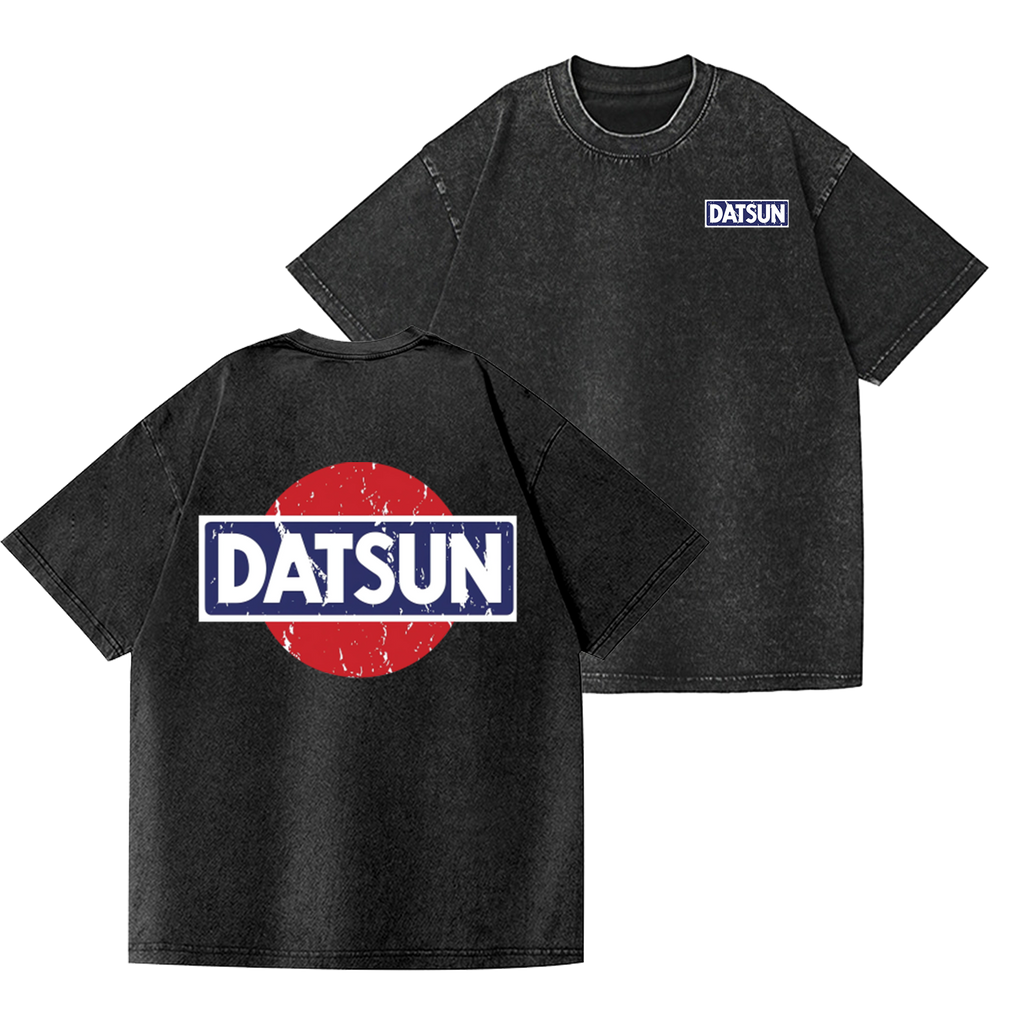 Datsun Vintage Wash Japanese Design Back Art T-Shirt