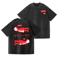 Fly People Vintage Wash Japanese Design Back Art T-Shirt