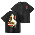 Ramen Goose Vintage Wash Japanese Design Back Art T-Shirt