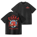 Osaka Dotonbori Drunken Octopus Vintage Wash Japanese Design Back Art T-Shirt