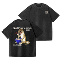 Gecko Vintage Wash Japanese Design Back Art T-Shirt