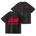Drum and Bass Vintage Wash Japanese Design Back Art T-Shirt