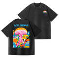 Yayoi Kusama Mushroom Vintage Wash Japanese Design Back Art T-Shirt