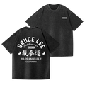 Jeet Kune Do Bruce Lee Vintage Wash Japanese Design Back Art T-Shirt