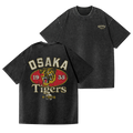 Osaka Hanshin Tigers Vintage Wash Japanese Design Back Art T-Shirt