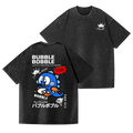 Bubble Bobble Dinosaur Vintage Wash Japanese Design Back Art T-Shirt
