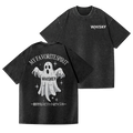 Whiskey Vintage Wash Japanese Design Back Art T-Shirt