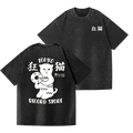 Tokyo Cat Vintage Wash Japanese Design Back Art T-Shirt
