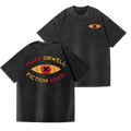 Make Orwell Fiction Again Vintage Wash Japanese Design Back Art T-Shirt
