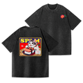 Spam Cat Vintage Wash Japanese Design Back Art T-Shirt