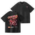 Bubble Bath Octopus Vintage Wash Japanese Design Back Art T-Shirt