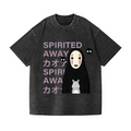 Ghibli No Face Kaonashi Vintage Wash Japanese Design T-Shirt