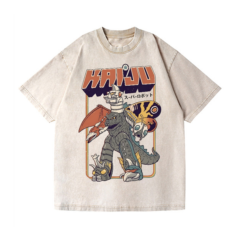 Kaiju Kaiju Vintage Wash Japanese Design T-Shirt
