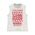 Yayoi Kusama Cat Pure Cotton Wash-Dyed Sleeveless Tank Top