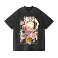One Piece Luffy Gear 5 Vintage Wash Japanese Design T-Shirt