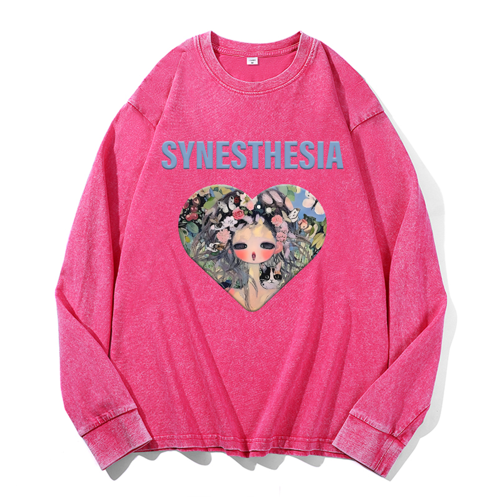 Aya Takano Vintage Cotton Wash Long-sleeve T-shirt