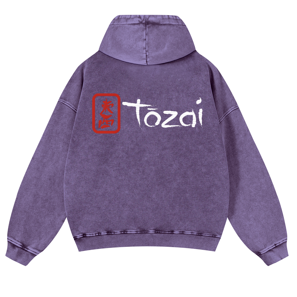 Tozai Sake Vintage Washed Cotton Back Art Hoodie