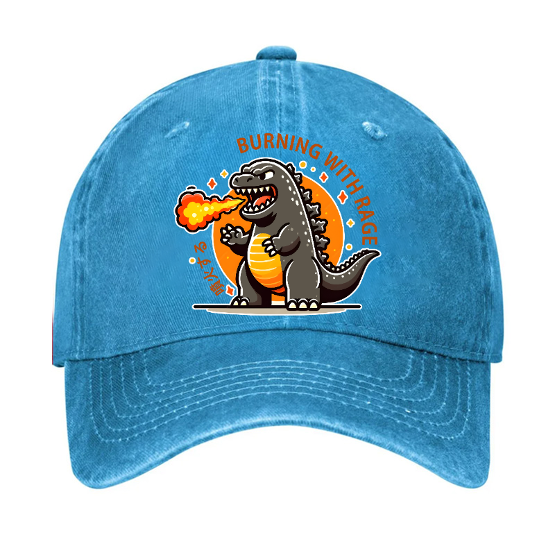 Burning Kaiju Vintage Cotton Cap