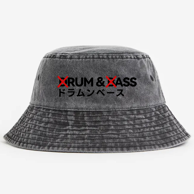 Drum and Bass Vintage 100% Cotton Bucket Hat