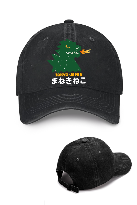 Kaiju Monster Tokyo Japan Vintage Cotton Cap