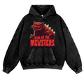 Catzilla Cat Kaiju Vintage Washed Thick Cotton Hoodie