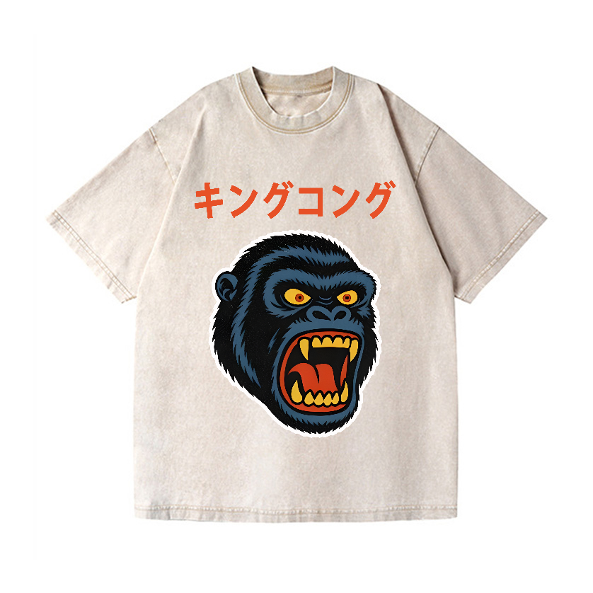 King Kong Vintage Wash Japanese Design T-Shirt