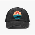 Cat Mountain Vintage Cotton Breathable Hat
