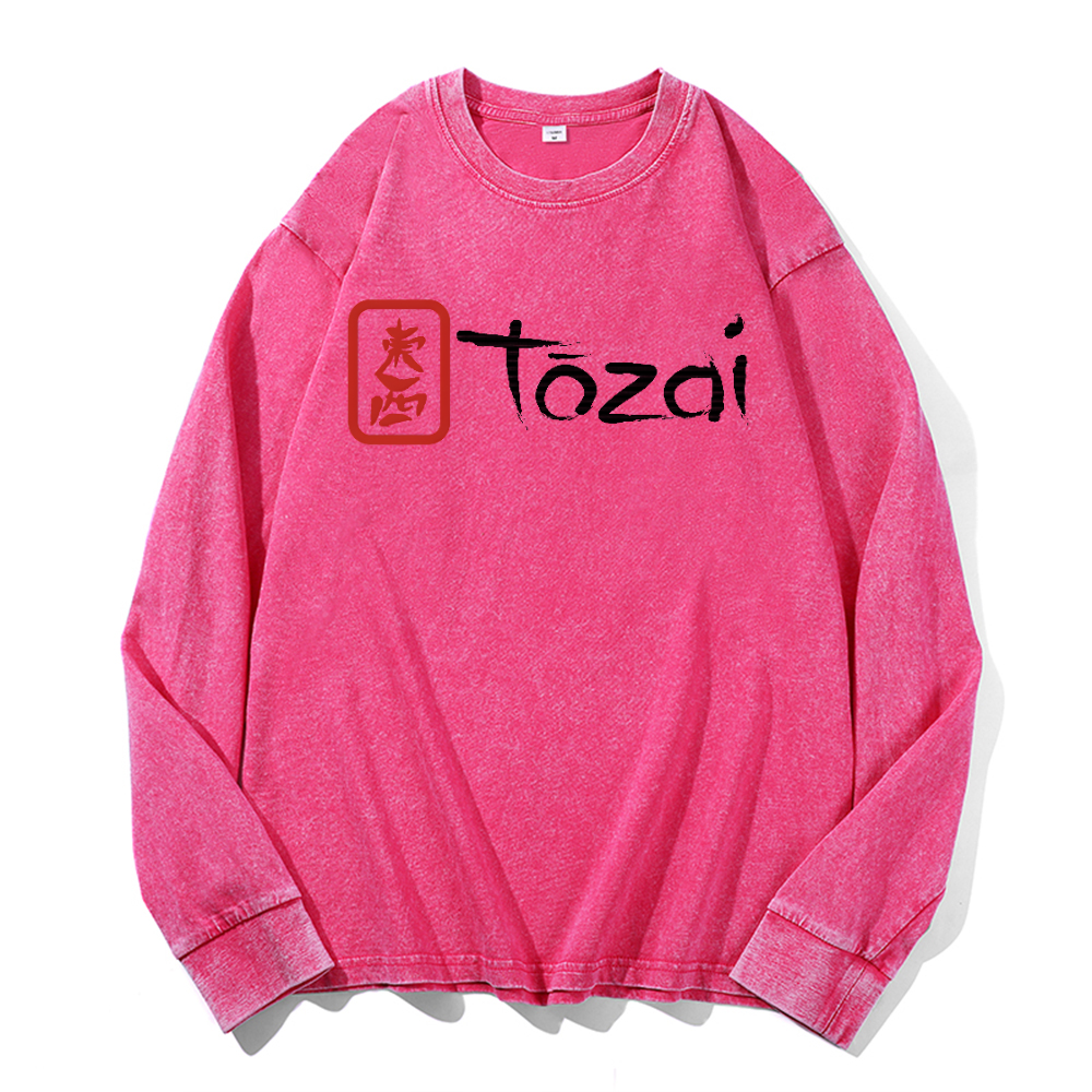 Tozai Sake Vintage Cotton Wash Long-sleeve T-shirt