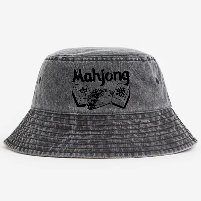 Mahjong Vintage 100% Cotton Bucket Hat