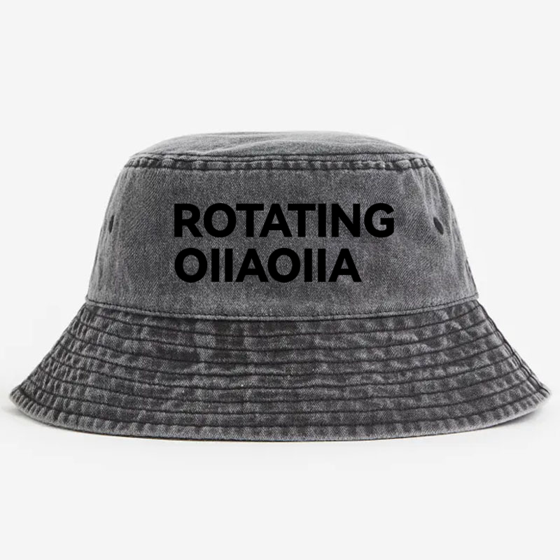 Rotating Ollaolla Vintage 100% Cotton Bucket Hat