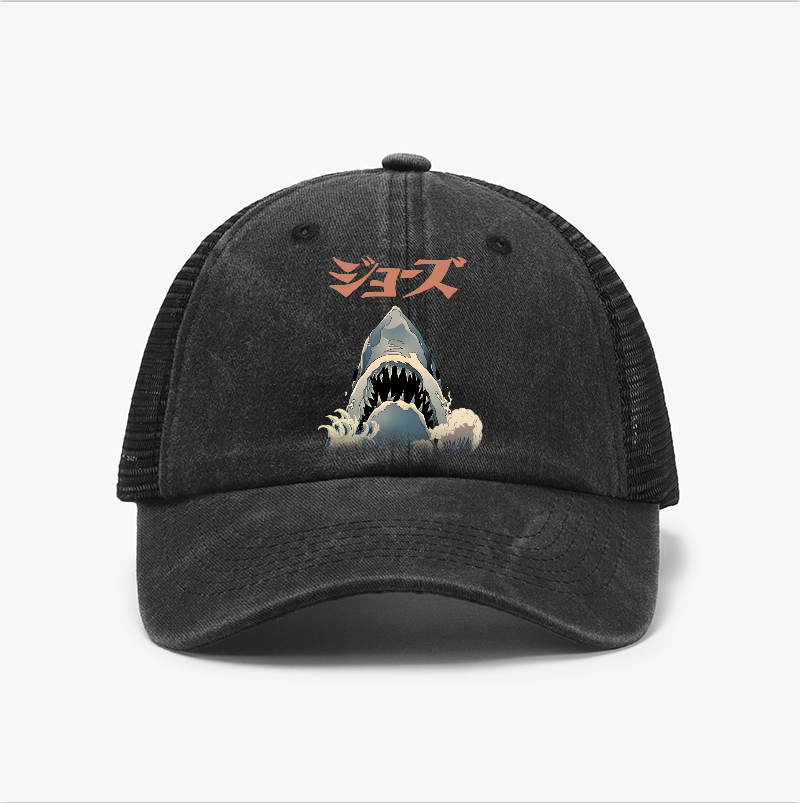 Shark Ukiyoe Vintage Cotton Breathable Hat