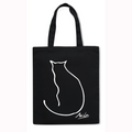 Mila Cat Japanese Style Canvas Tote Bag