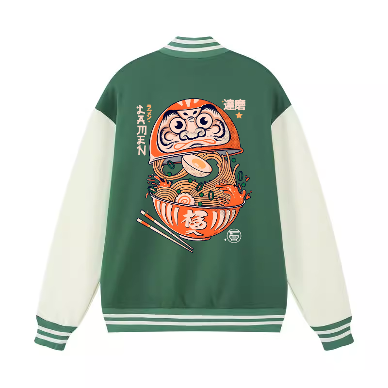 Daruma Ramen Vintage Cotton Varsity Jacket