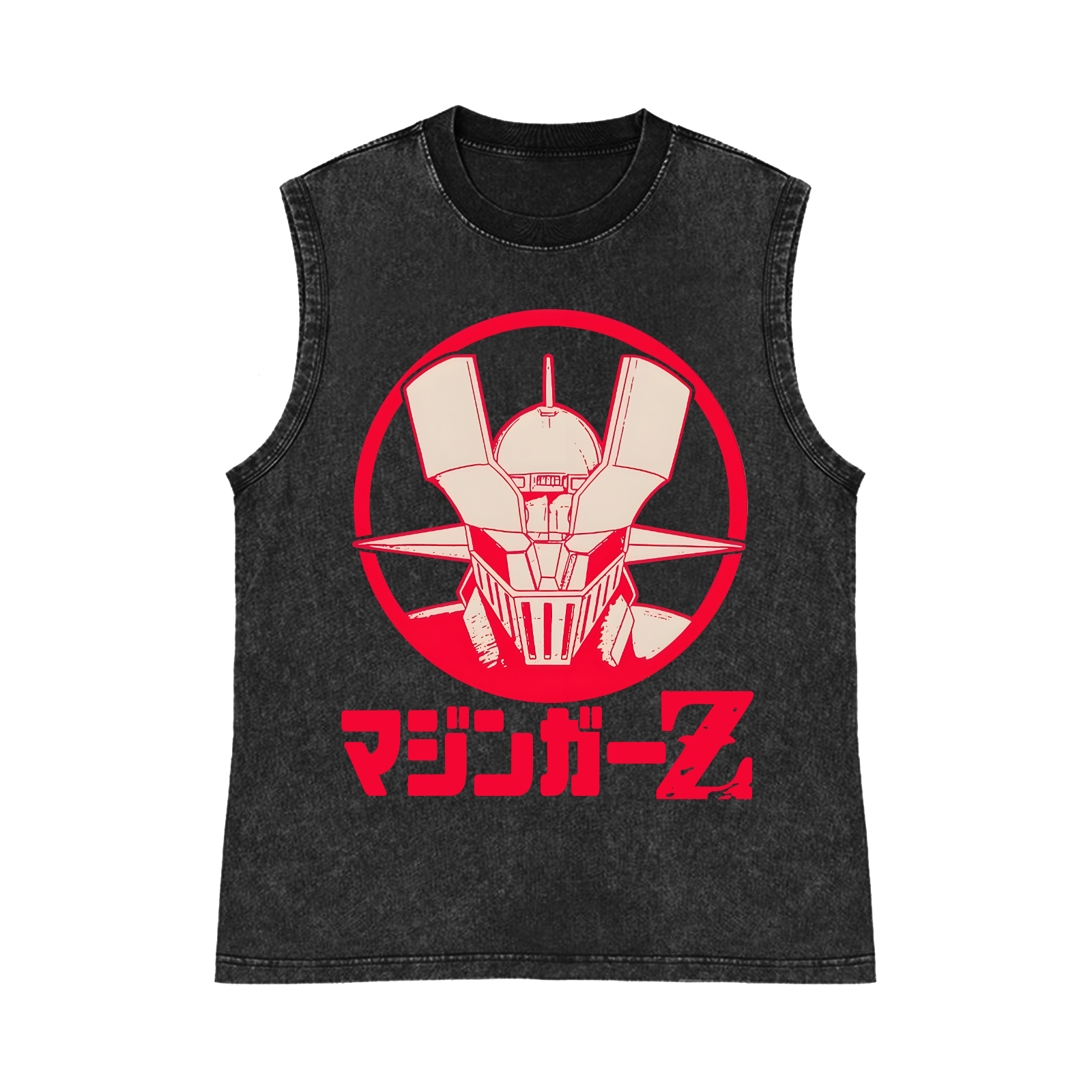 Mazinger Z Pure Cotton Wash-Dyed Sleeveless Tank Top