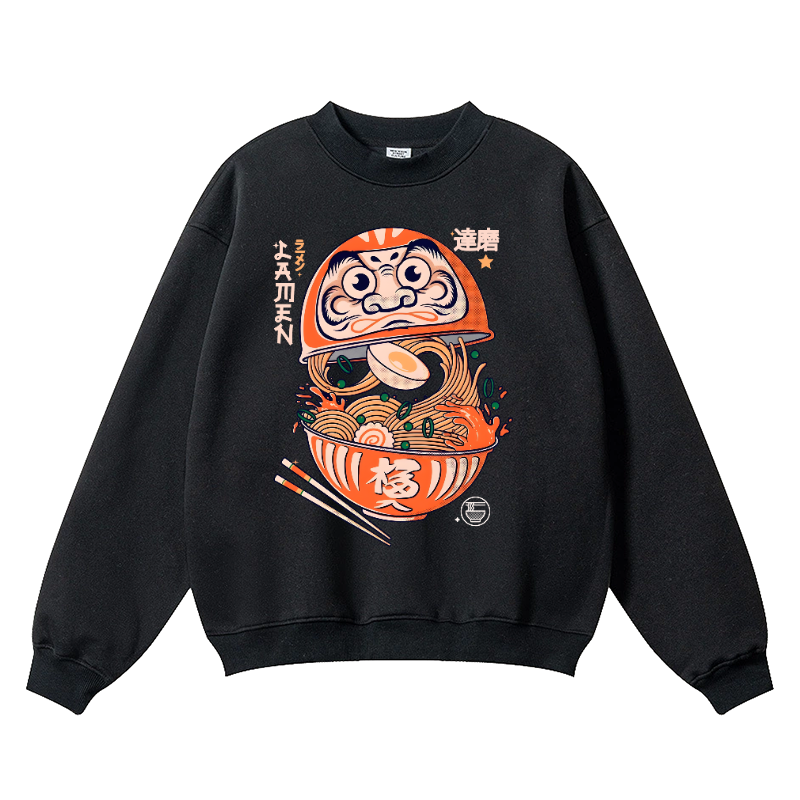 Daruma Vintage Cotton Blend Crewneck Sweatshirt