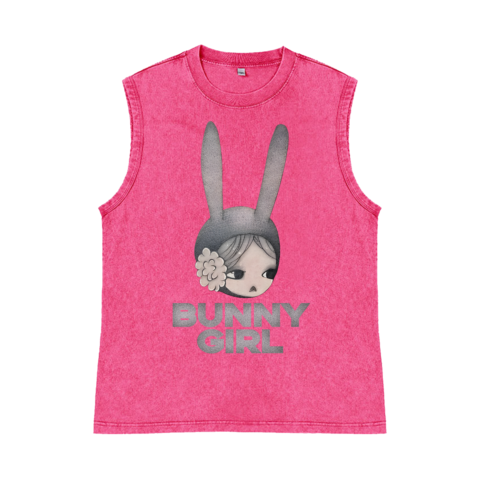 Aya Takano Pure Cotton Wash-Dyed Sleeveless Tank Top