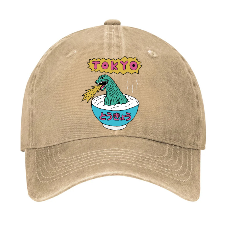 Kaiju The Monster Rice of Tokyo Vintage Cotton Hat