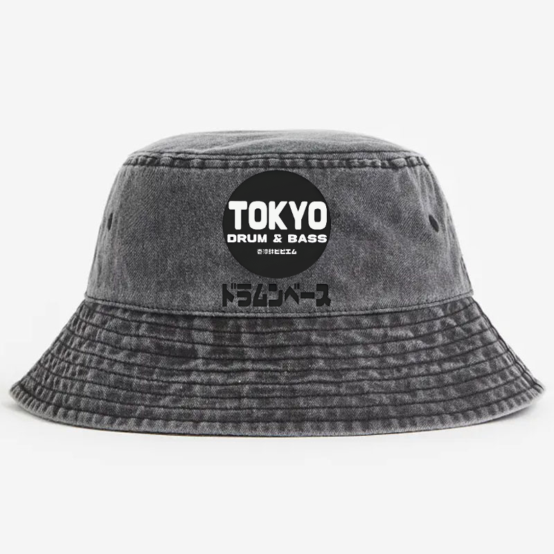 Tokyo Drum & Bass Vintage 100% Cotton Bucket Hat