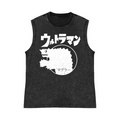 Monster Pure Cotton Wash-Dyed Sleeveless Tank Top
