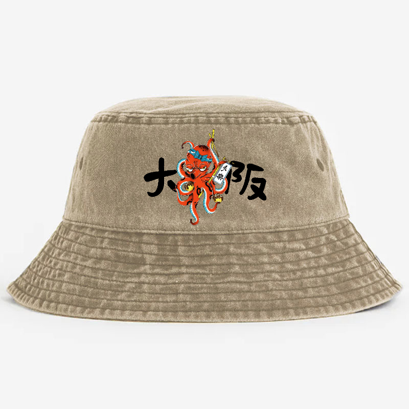 Osaka Takoyaki Vintage 100% Cotton Bucket Hat