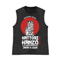 Okinawa Hattori Hanzo Komainu Pure Cotton Wash-Dyed Sleeveless Tank Top