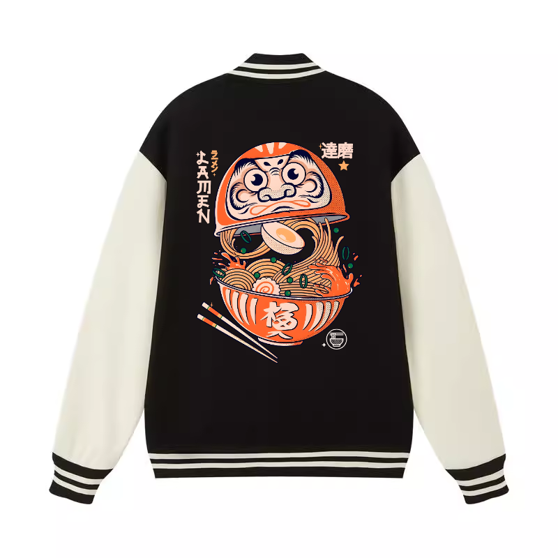 Daruma Ramen Vintage Cotton Varsity Jacket