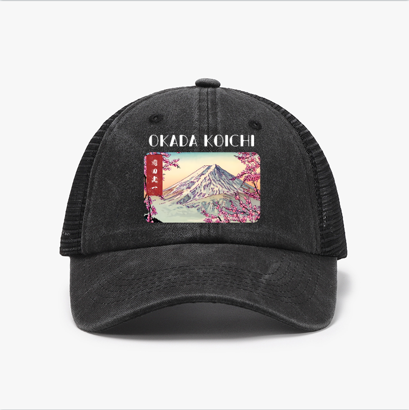 Okada Koichi Mount Fuji Vintage Cotton Breathable Hat