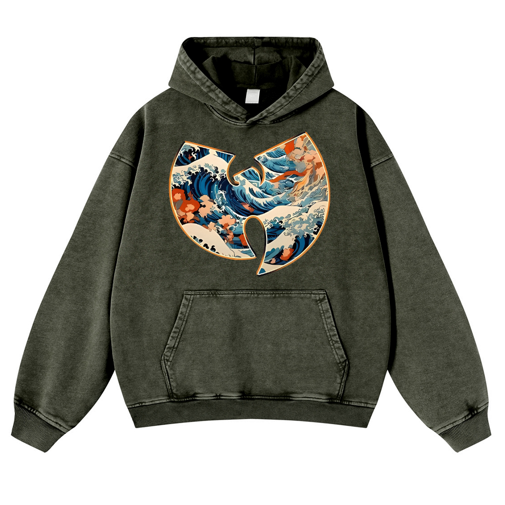 Vintage Washed Thick Cotton Hoodie