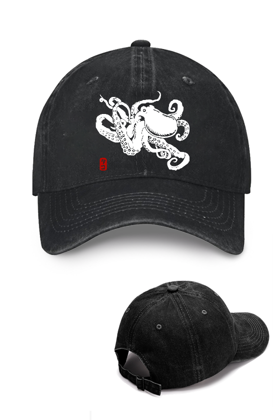 Octopus Vintage Cotton Cap