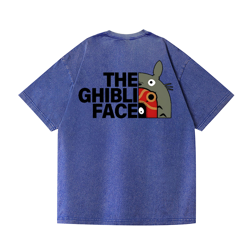 Ghibli Totoro Vintage Wash Japanese Design Back Art T-Shirt