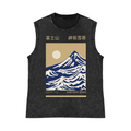 Mount Fuji Pure Cotton Wash-Dyed Sleeveless Tank Top